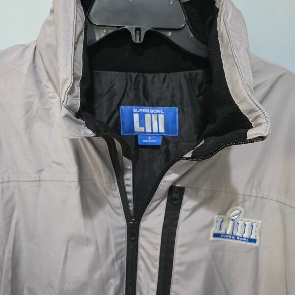Super Bowl LIII Official Guest Services Jacket Men’s Large Gray Zip Up - Picture 1 of 15